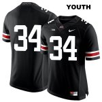 Youth NCAA Ohio State Buckeyes Mitch Rossi #34 College Stitched No Name Authentic Nike White Number Black Football Jersey PE20C34FJ